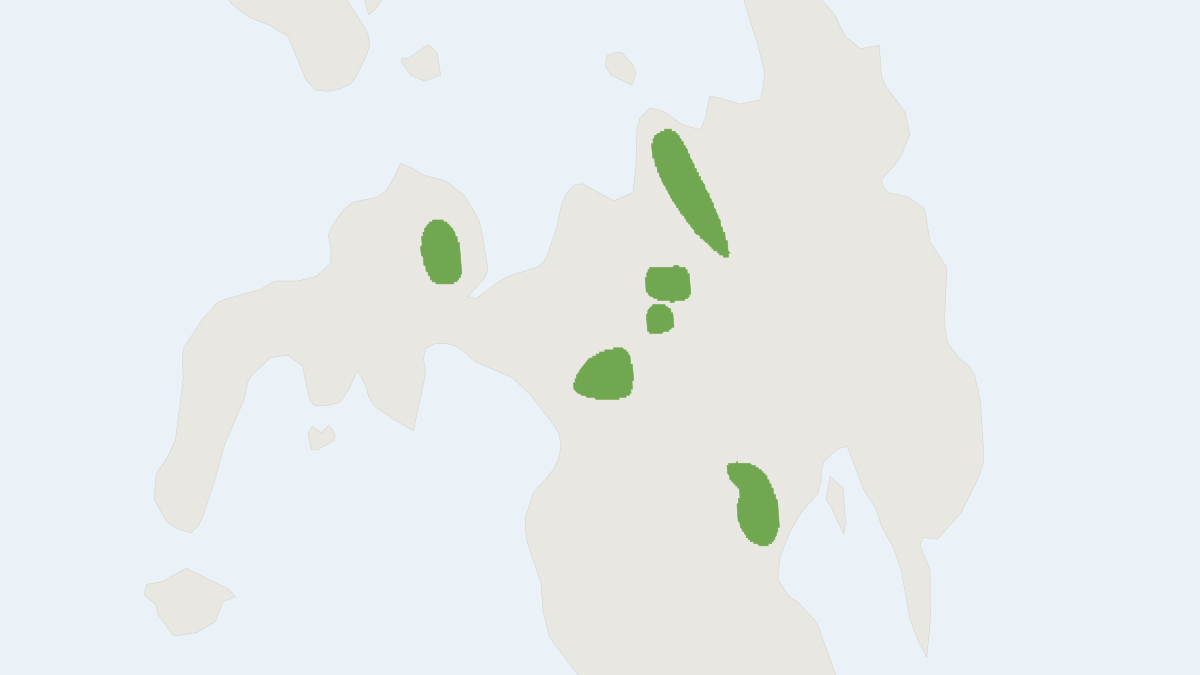 Range map of the Dusky Tarsomys (Tarsomys apoensis)