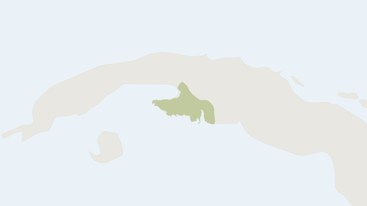 Range map of the Dwarf Hutia (Mesocapromys nanus)