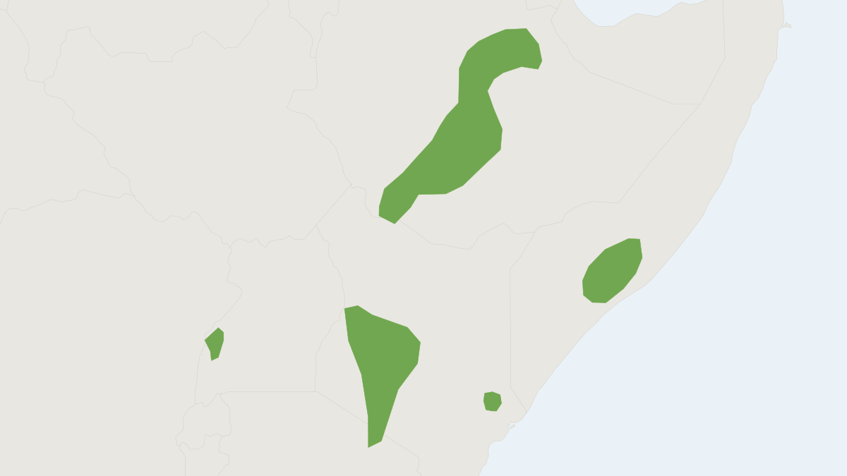 Range map of the East African Epauletted Fruit Bat (Epomophorus minimus)