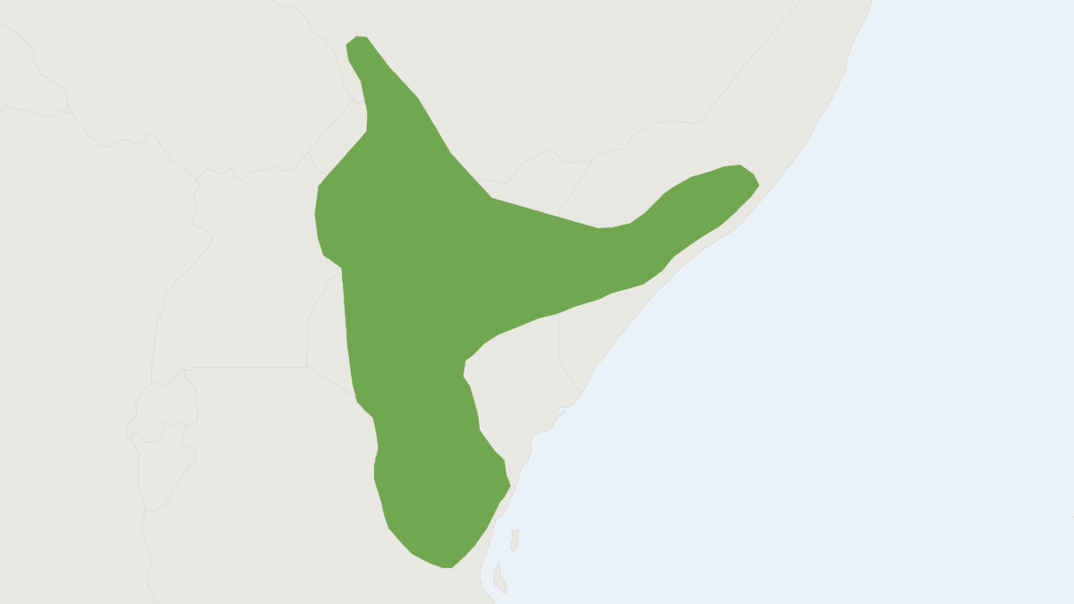 Range map of the East African Pouched Mouse (Saccostomus mearnsi)