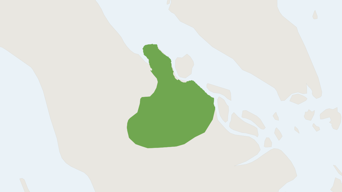 Range map of the East Sumatran Banded Langur (Presbytis percura)