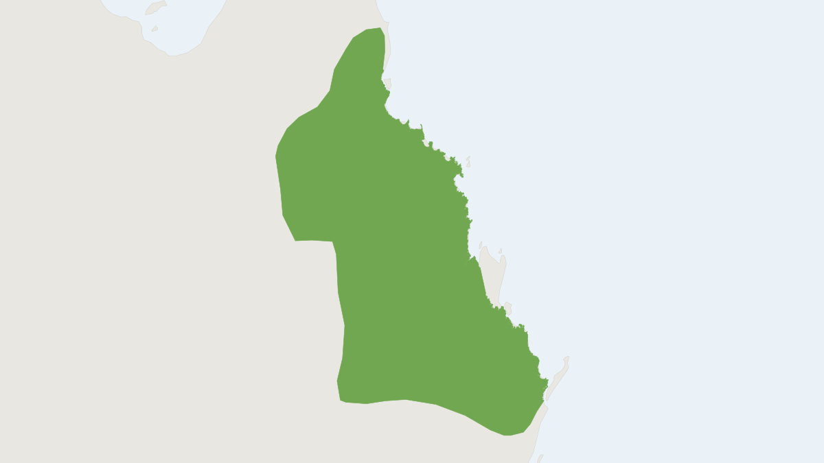 Range map of the Eastern Pebble Mouse (Pseudomys patrius)