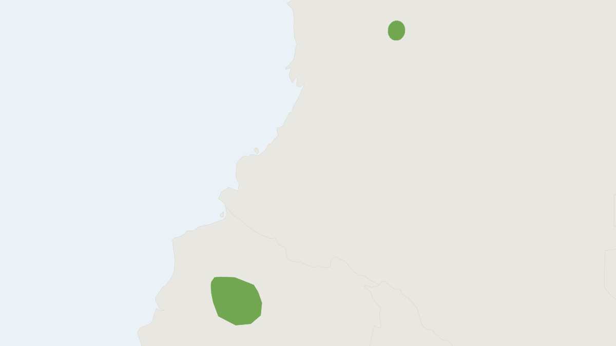 Range map of the Ecuadoran Ichthyomyine (Anotomys leander) covering Ecuador