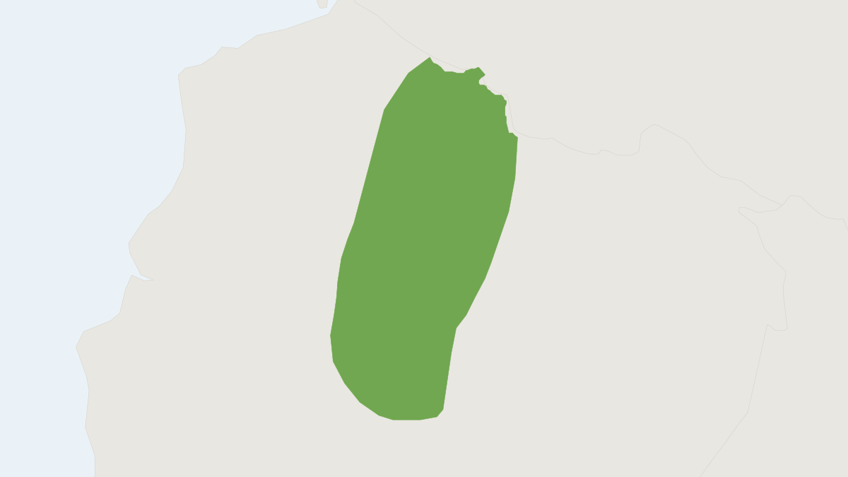 Range map of the Ecuadorean Grass Mouse (Neomicroxus latebricola) covering Ecuador