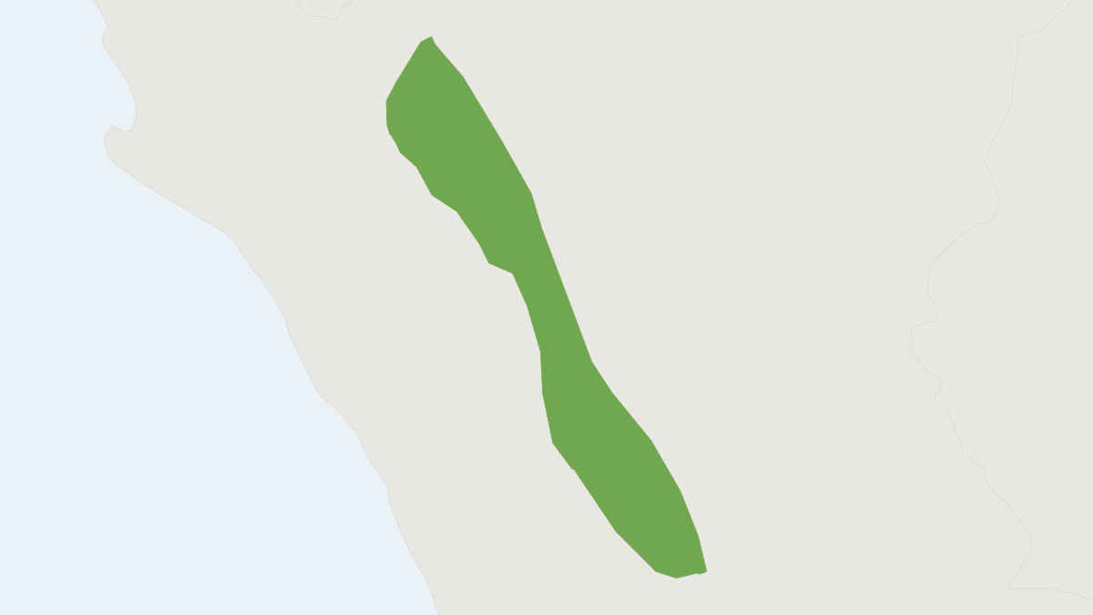 Range map of the El Dorado Grass Mouse (Akodon orophilus) covering Peru
