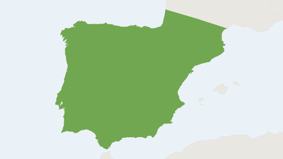 Range map of the European Rabbit (Oryctolagus cuniculus) covering Australia, Chile and France