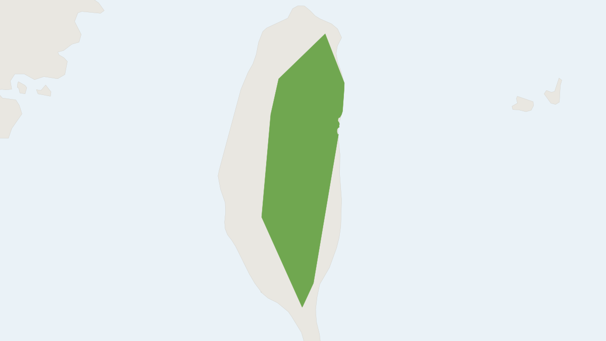 Range map of the Faint-colored Tube-nosed Bat (Murina recondita)