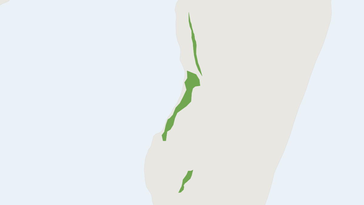 Range map of the Fat-tailed Dwarf Lemur (Cheirogaleus medius)