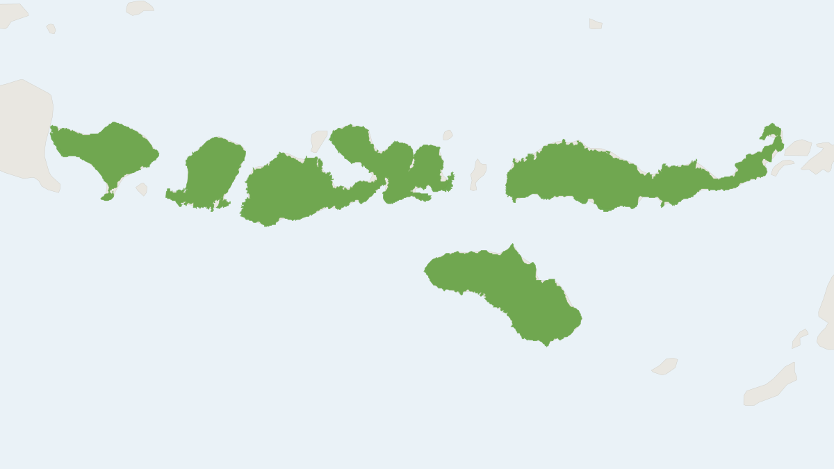 Range map of the Flores Woolly Bat (Kerivoula flora)