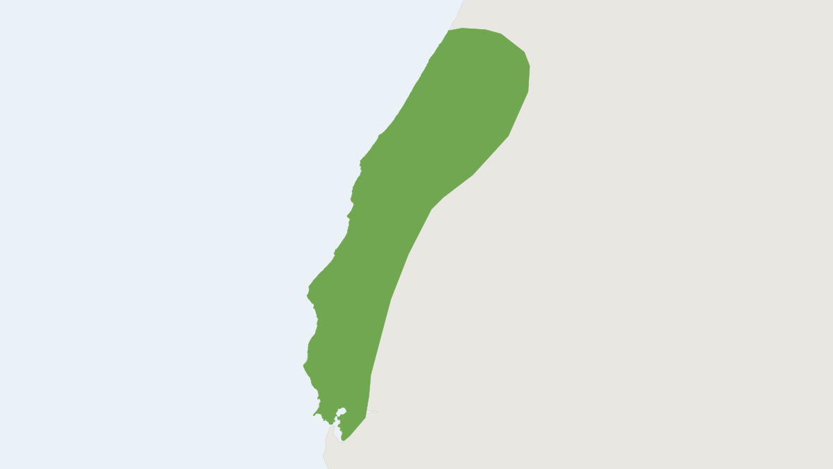 Range map of the Fog Shrew (Sorex sonomae)
