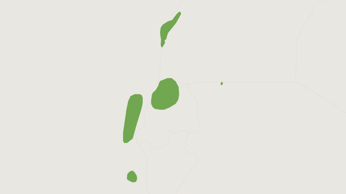 Range map of the Forest Thicket Rat (Grammomys dryas)