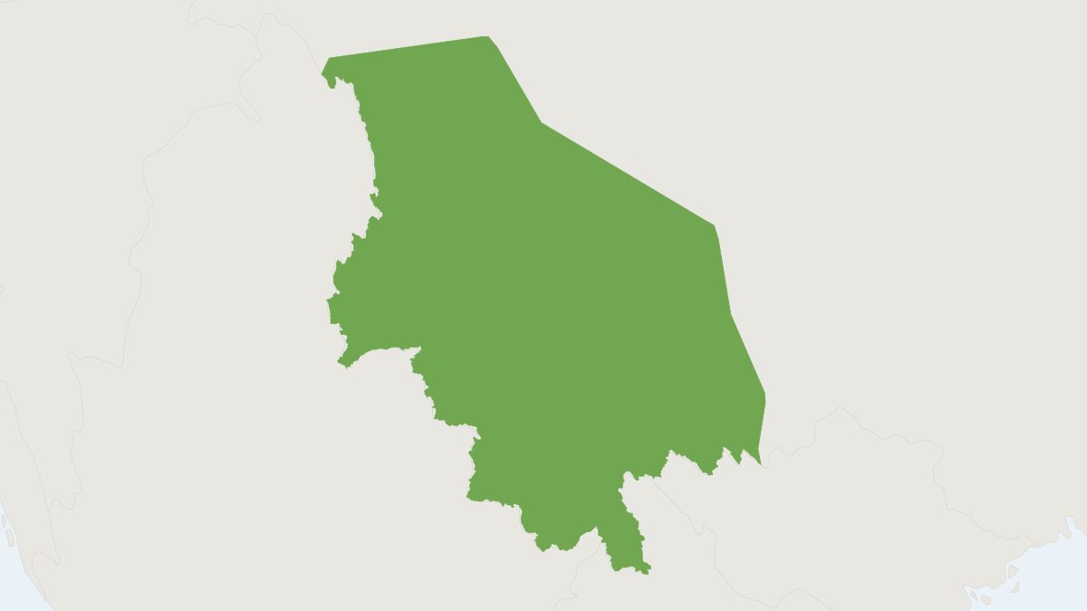 Range map of the Forrest's Rock Squirrel (Sciurotamias forresti)