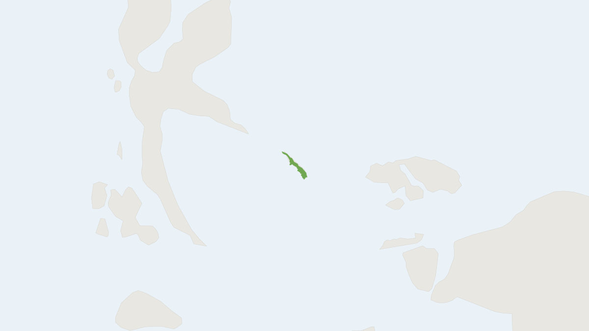 Range map of the Gebe Cuscus (Phalanger alexandrae)