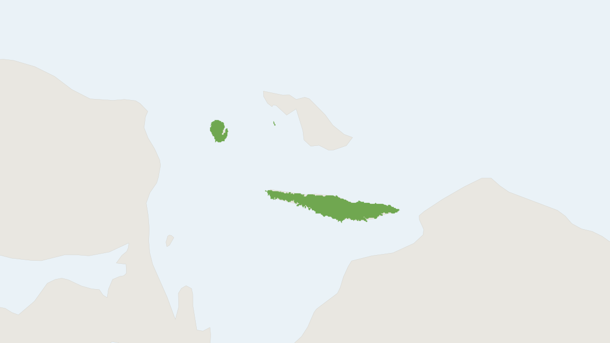 Range map of the Geelvink Bay Flying Fox (Pteropus pohlei)