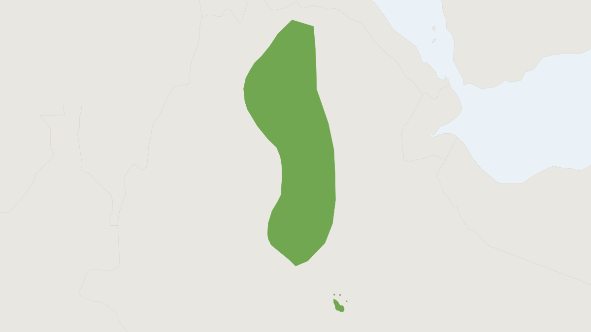 Range map of the Gelada (Theropithecus gelada)