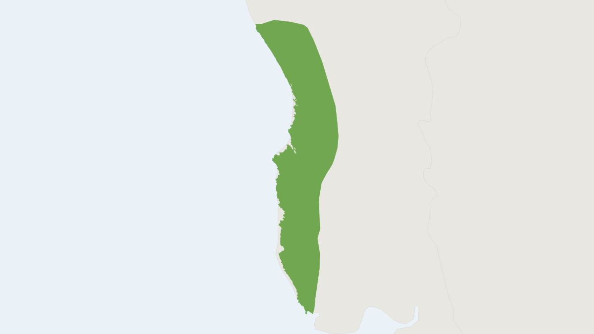Range map of the Geoxus annectens (Geoxus annectens)