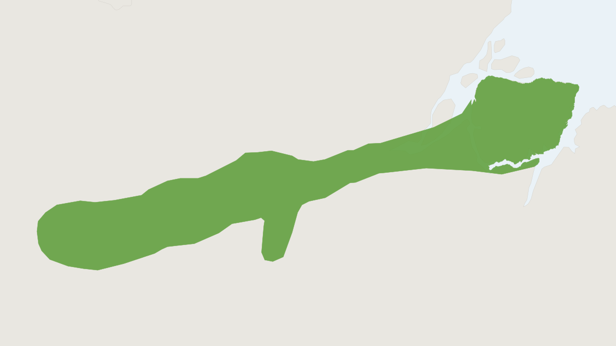 Range map of the Giant Toro (Toromys grandis)