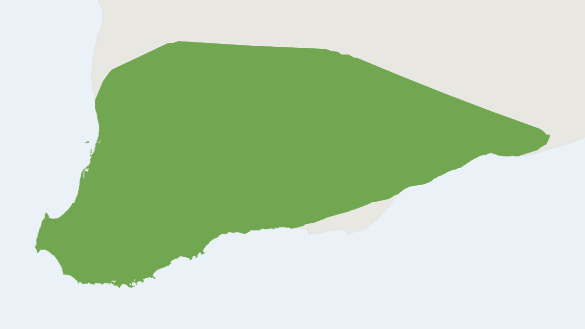 Range map of the Gilbert's Dunnart (Sminthopsis gilberti)