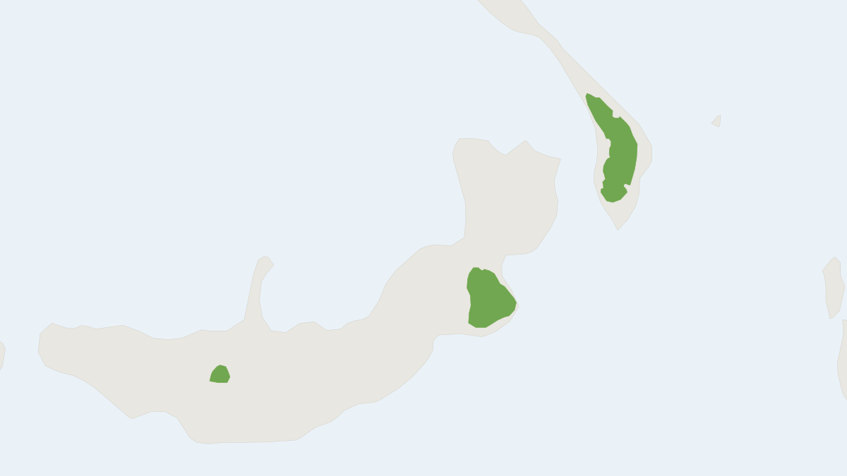 Range map of the Gilliard's Flying Fox (Pteropus gilliardorum)