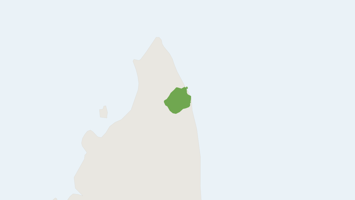 Range map of the Golden-crowned Sifaka (Propithecus tattersalli)