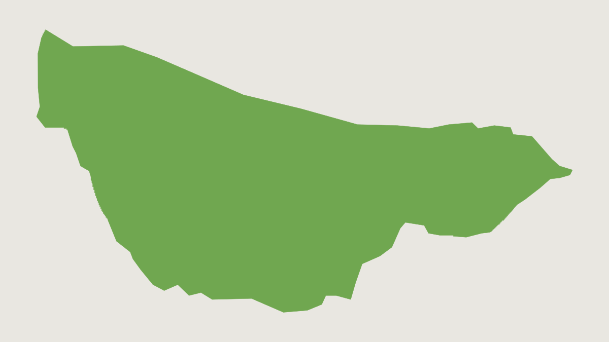 Range map of the Golden-faced Saki (Pithecia chrysocephala)