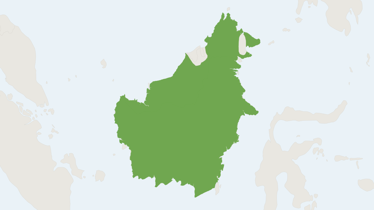 Range map of the Gomantong Myotis (Myotis gomantongensis)