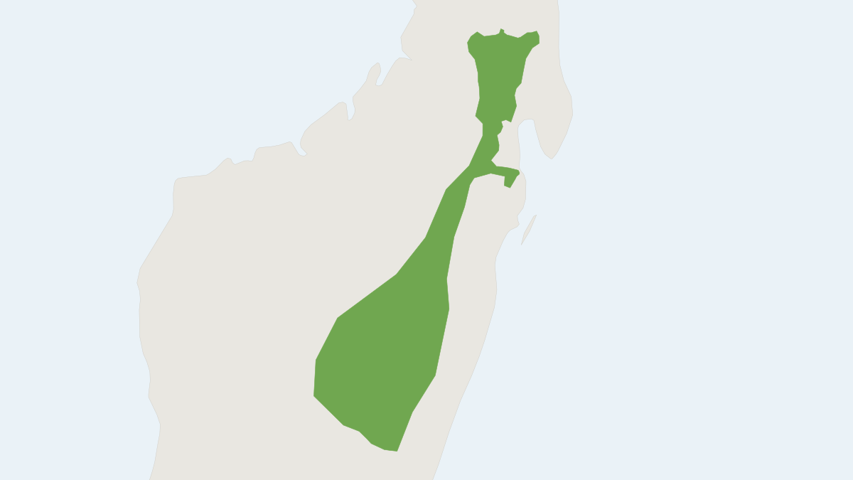 Range map of the Goodman's Mouse Lemur (Microcebus lehilahytsara)