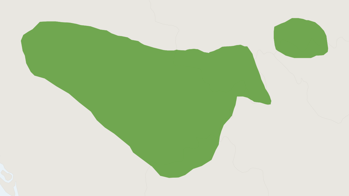 Range map of the Grand Leaf-nosed Bat (Hipposideros grandis)