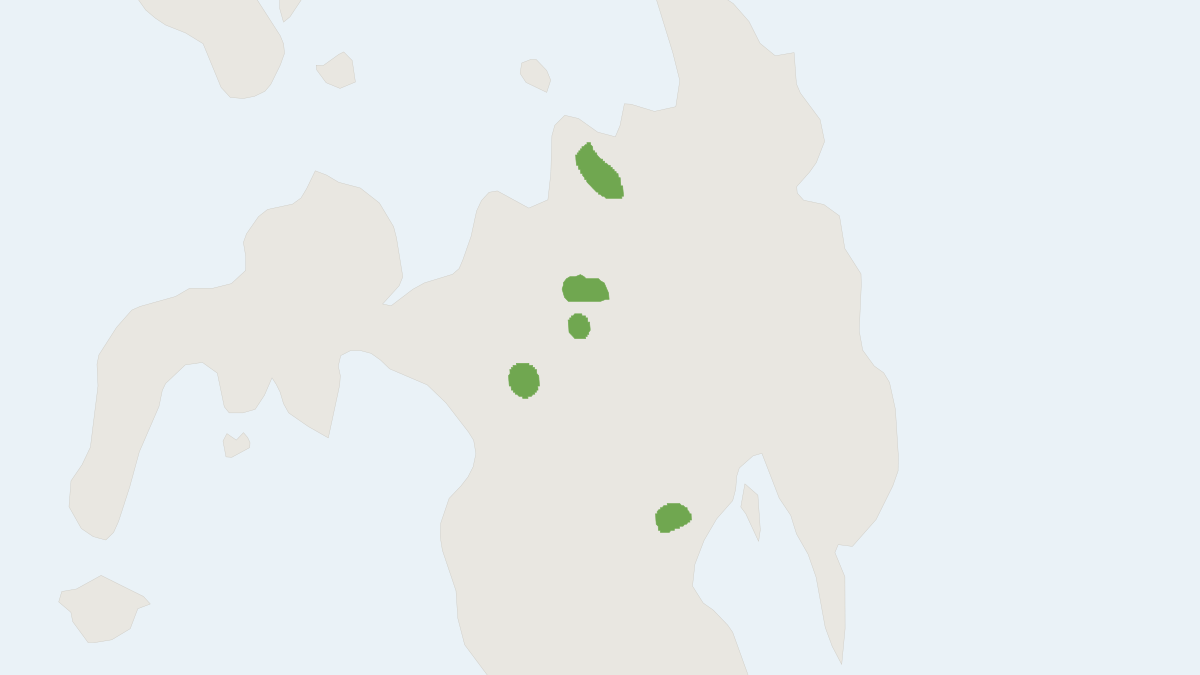 Range map of the Gray-bellied Limnomys (Limnomys bryophilus)