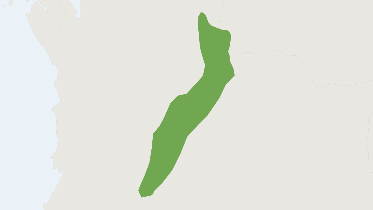 Range map of the Grayish Pygmy Rice Rat (Oligoryzomys griseolus)