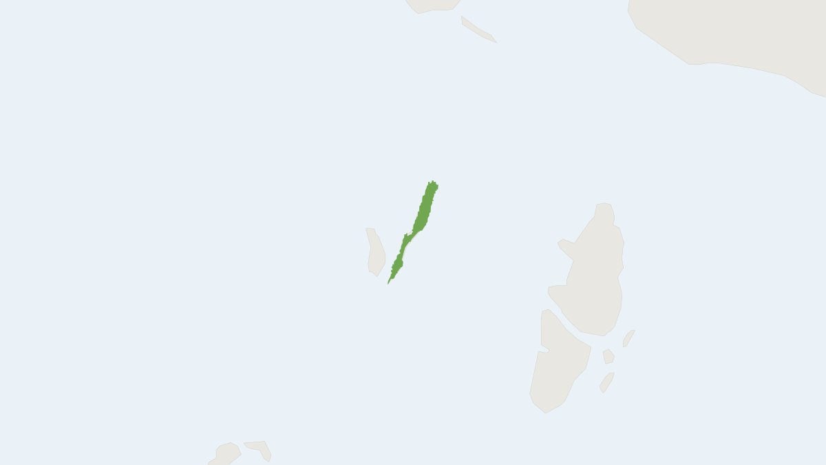 Range map of the Great Kai Island Melomys (Melomys bannisteri)