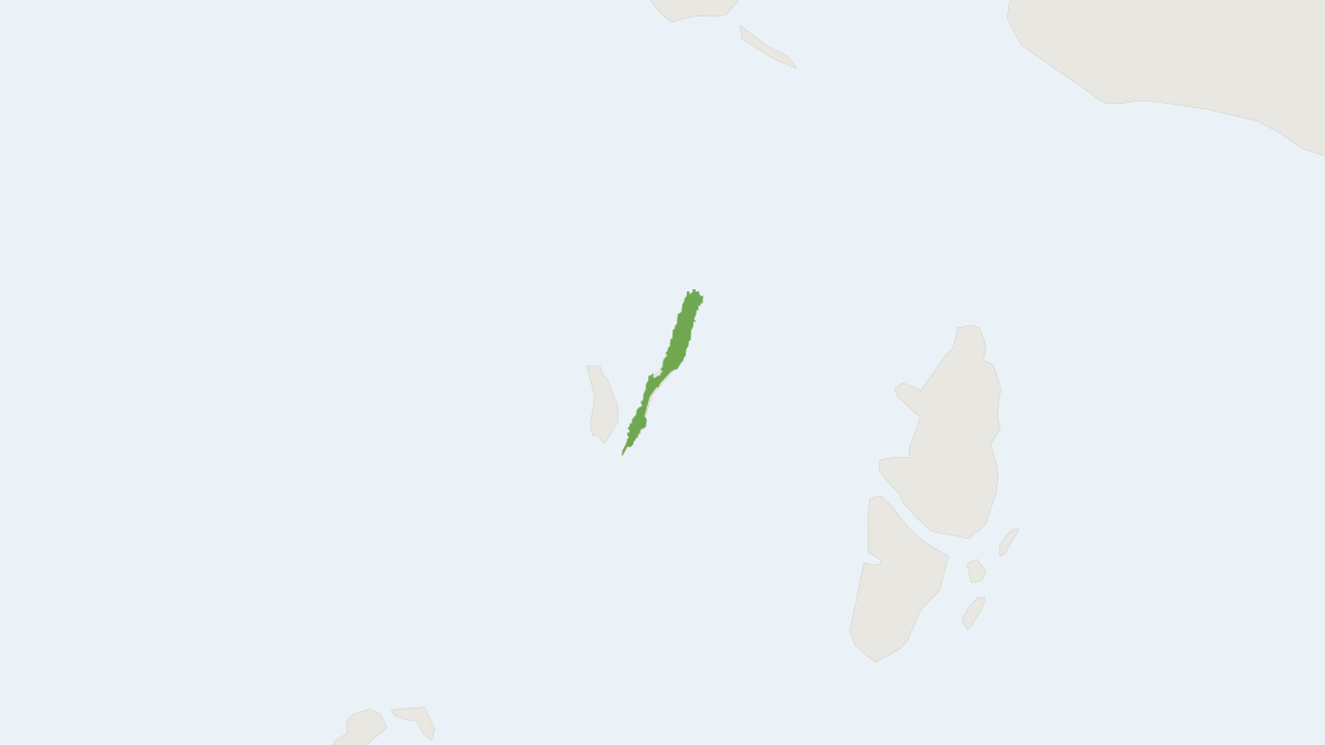 Range map of the Great Key Island Uromys (Uromys siebersi)