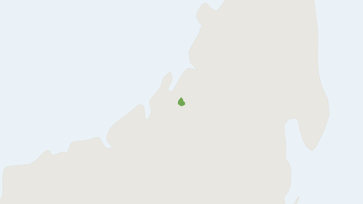 Range map of the Grewcock's Sportive Lemur (Lepilemur grewcockorum)