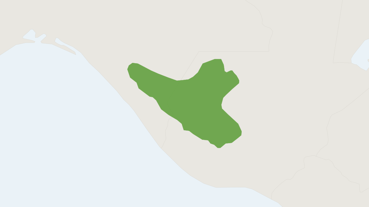 Range map of the Guatemalan Deer Mouse (Peromyscus guatemalensis)