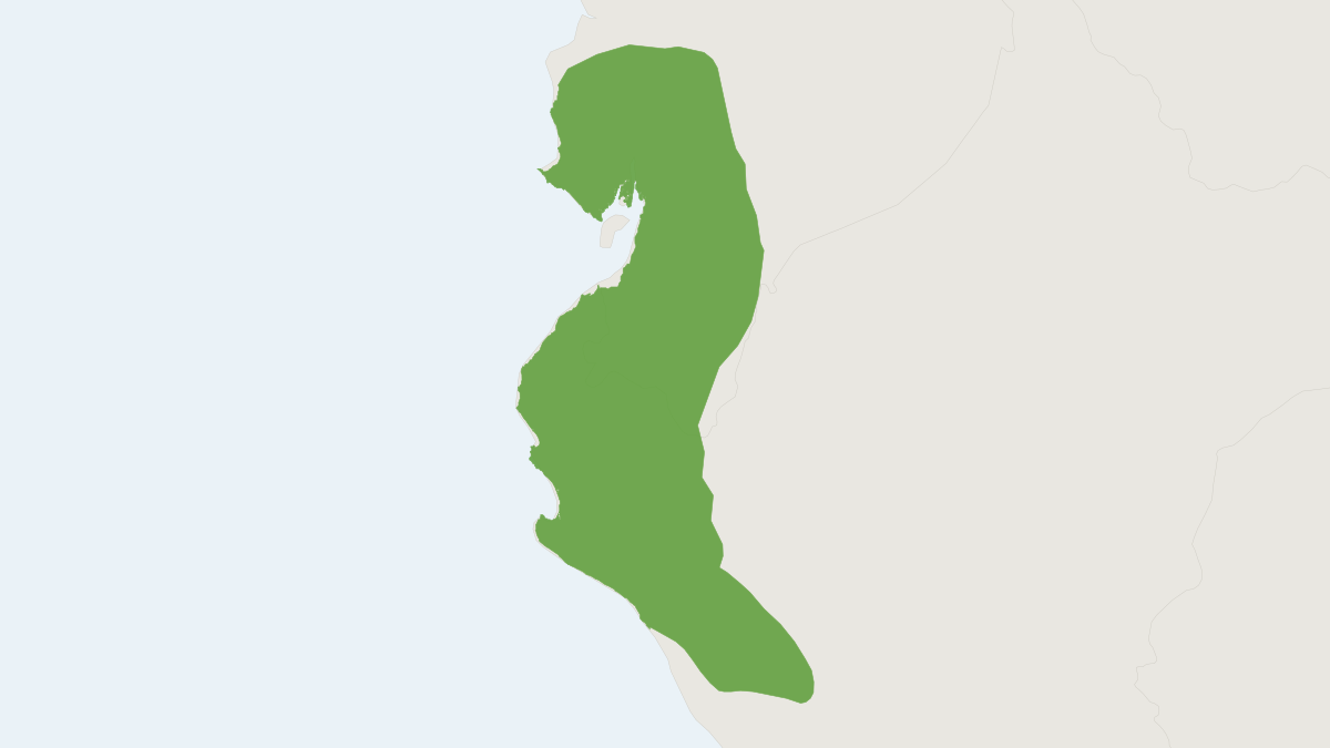 Range map of the Guayaquil Squirrel (Sciurus stramineus)