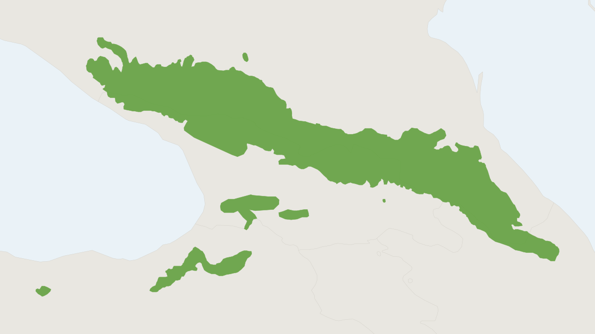 Range map of the Gudaur Snow Vole (Chionomys gud) covering Armenia, Azerbaijan and Georgia