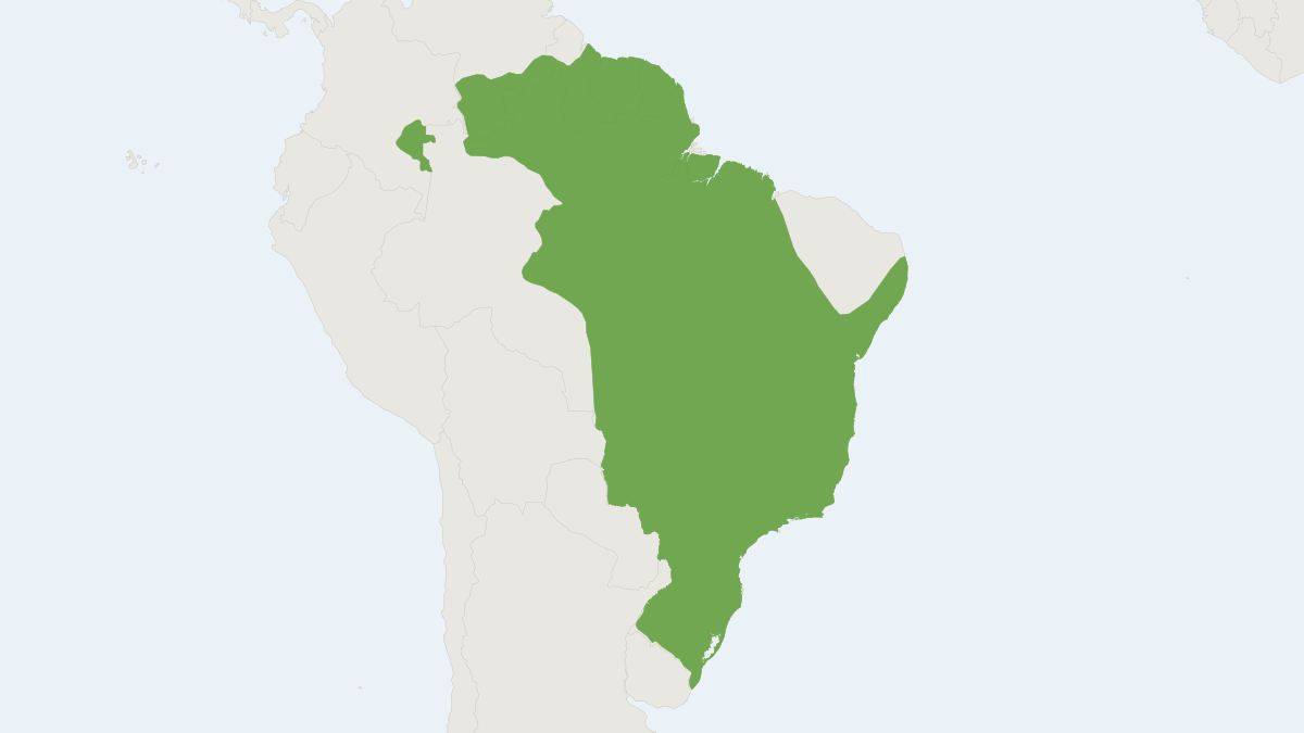 Range map of the Guianan Squirrel (Sciurus aestuans)