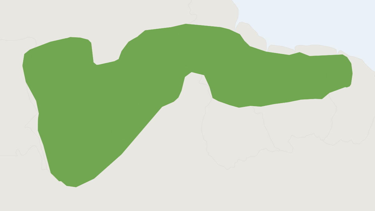 Range map of the Guianan White-eared Opossum (Didelphis imperfecta)