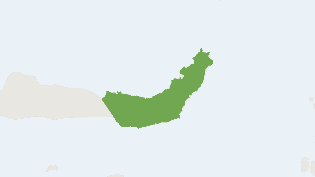 Range map of the Gursky’s Spectral Tarsier. (Tarsius spectrumgurskyae)