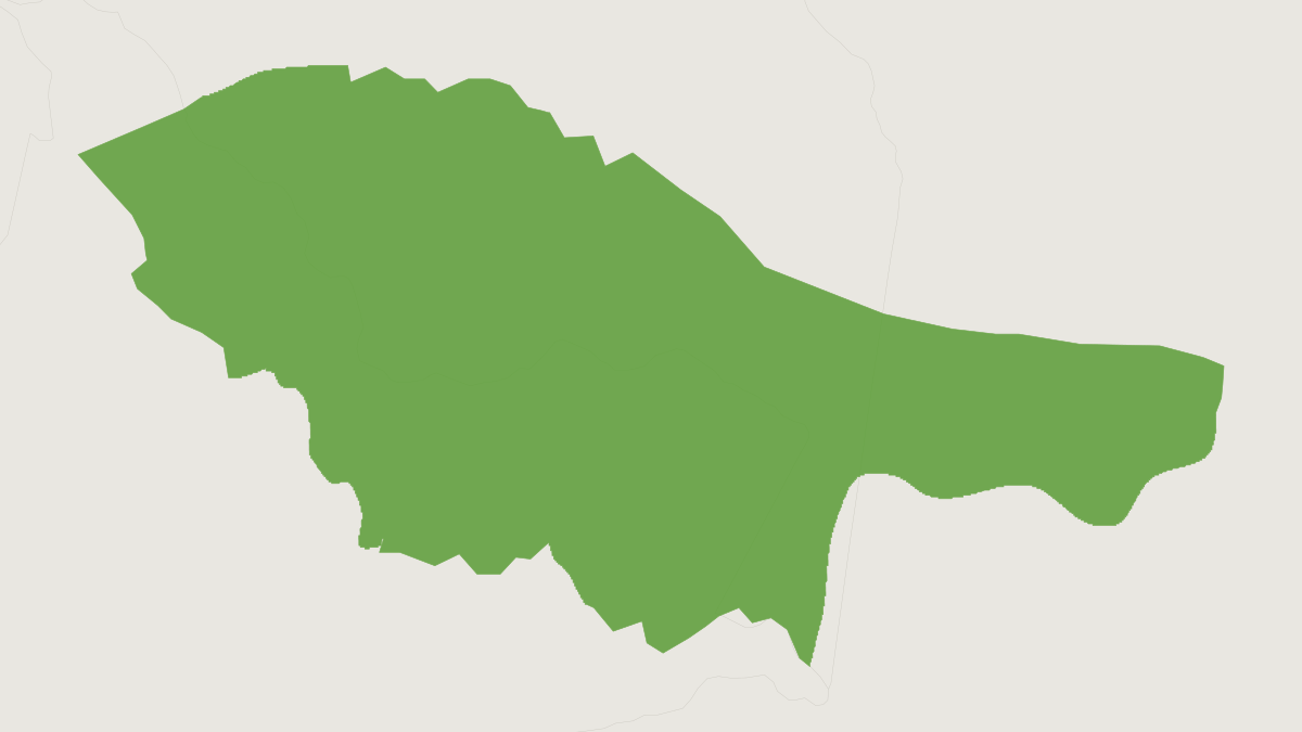 Range map of the Hairy Saki (Pithecia hirsuta)