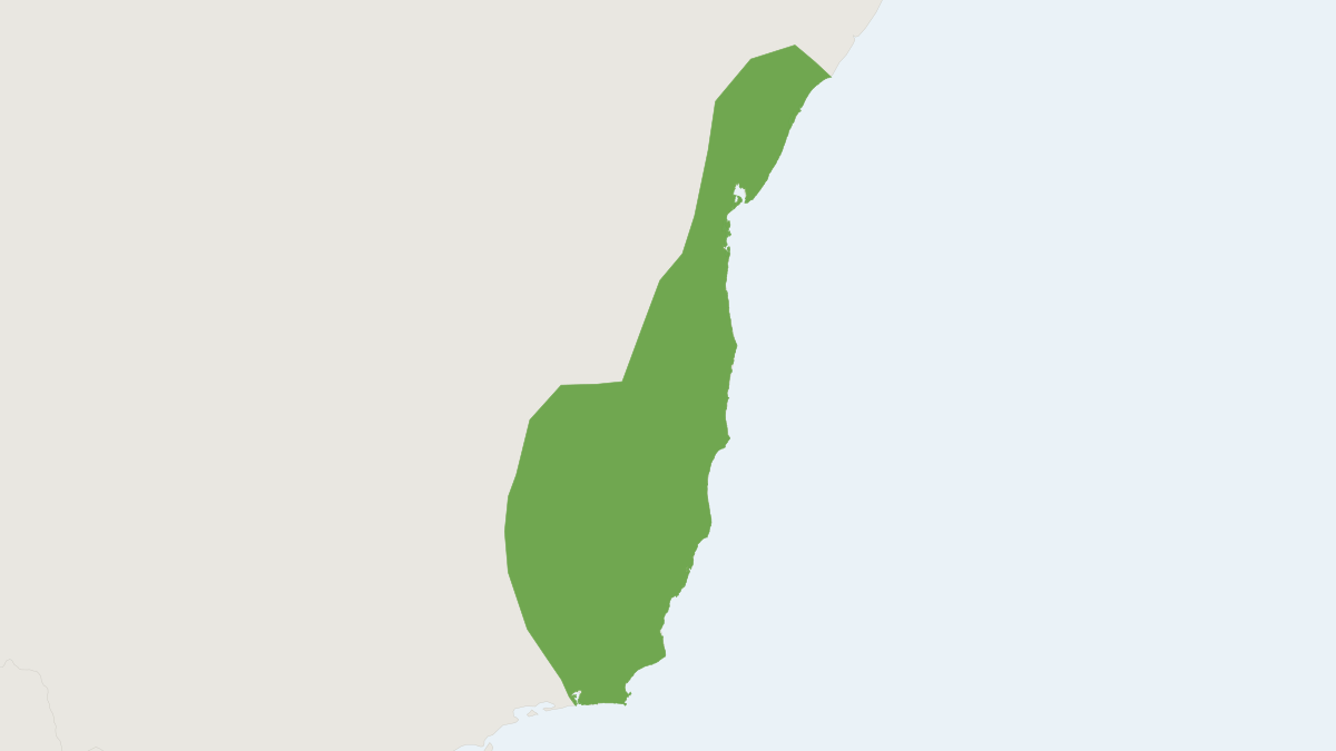 Range map of the Hairy Spiny Rat (Trinomys setosus)