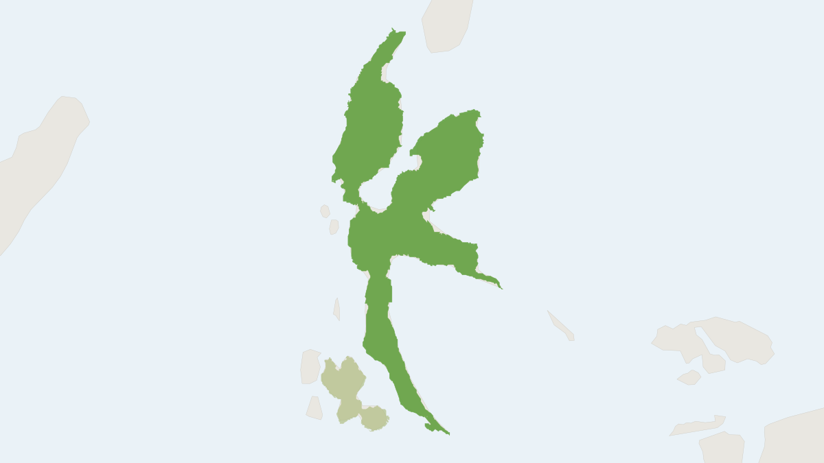 Range map of the Halmaheran Blossom Bat (Syconycteris carolinae)