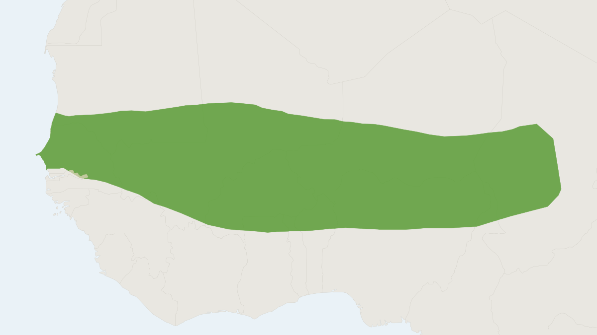 Range map of the Hausa Mouse (Mus haussa)