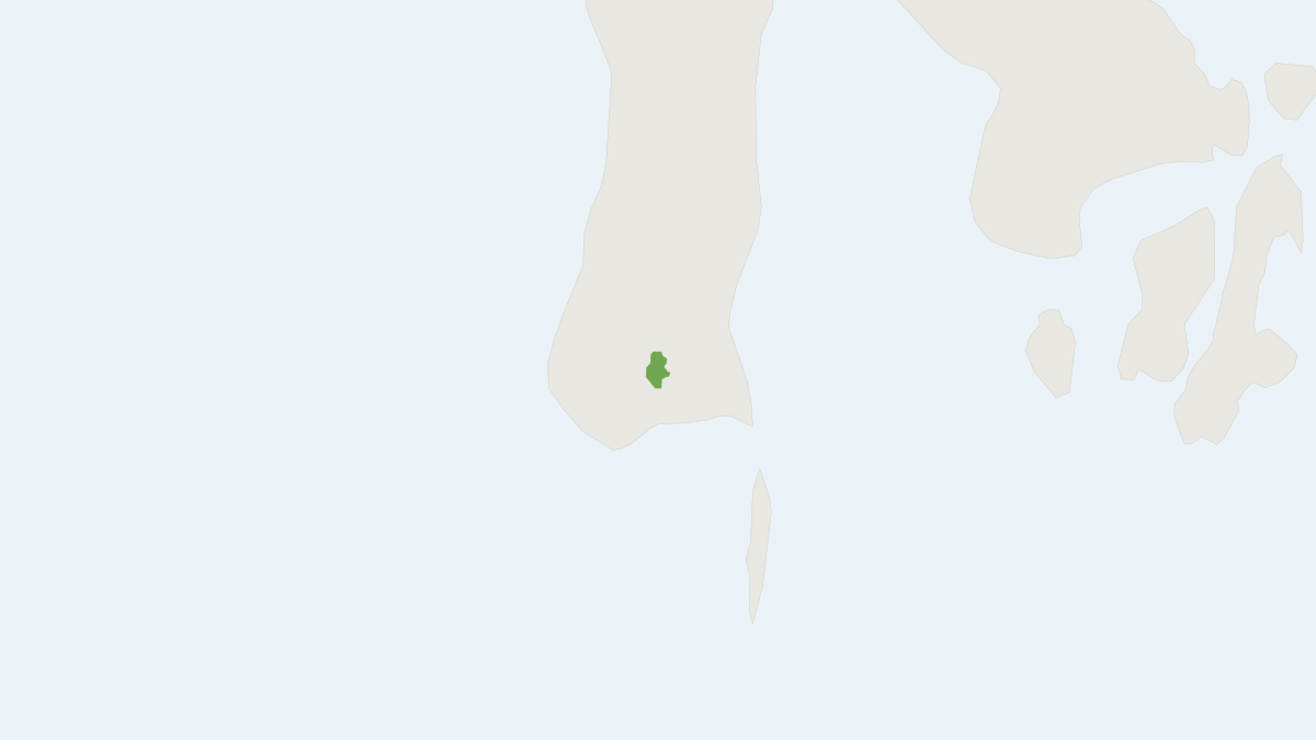 Range map of the Heavenly Hill Rat (Bunomys coelestis) covering Indonesia