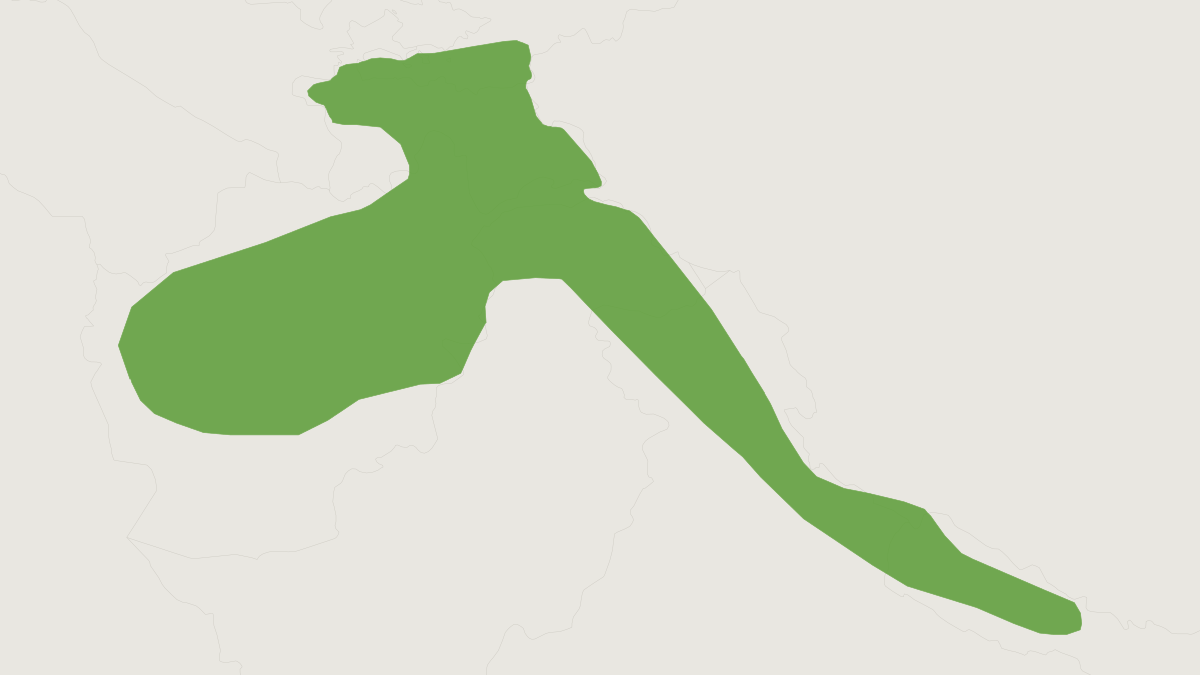Range map of the Himalayan Field Mouse (Apodemus pallipes) covering Afghanistan, India and Nepal