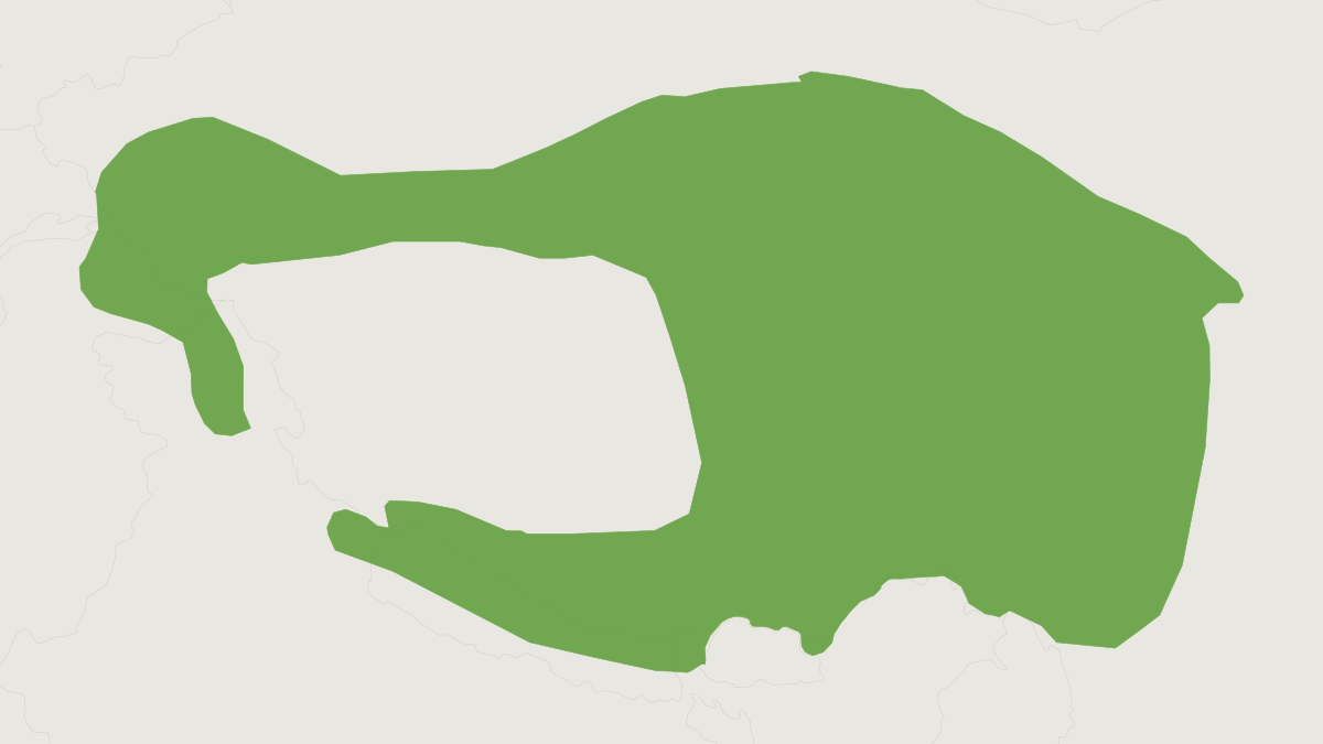 Range map of the Himalayan Marmot (Marmota himalayana)