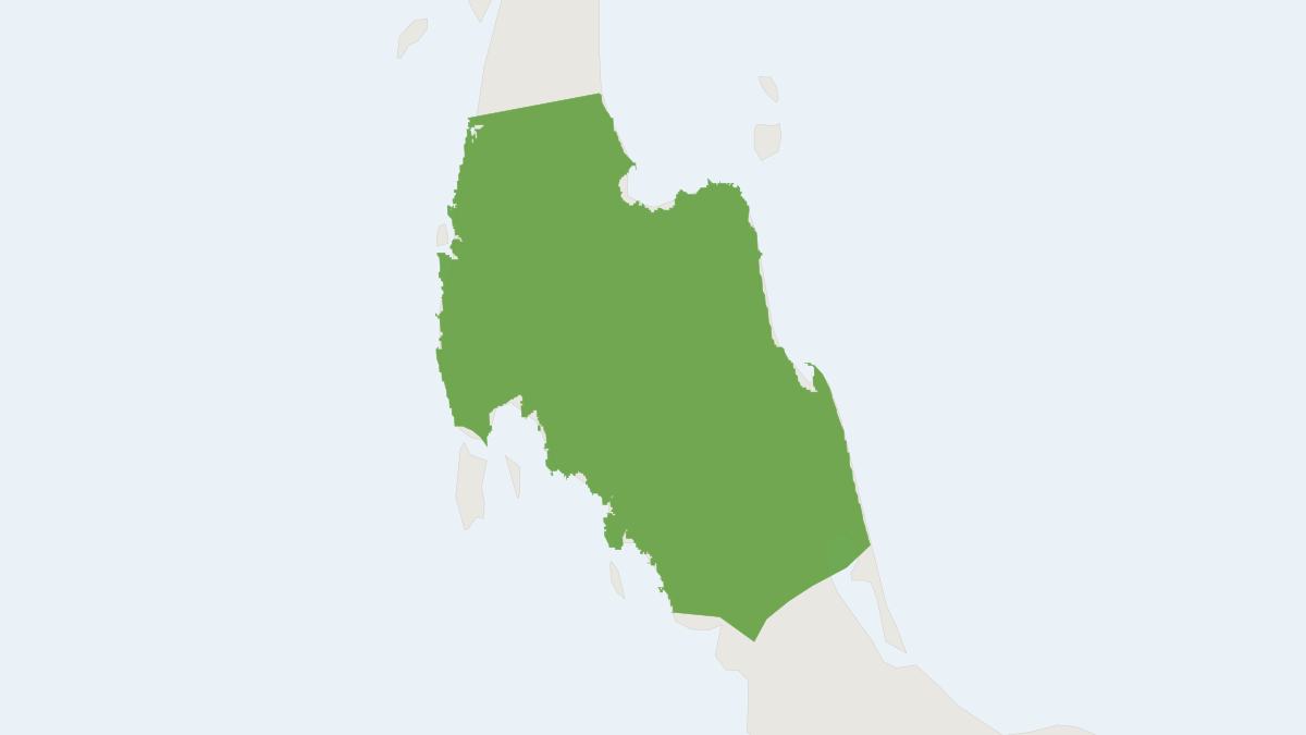 Range map of the Hipposideros pendleburyi (Hipposideros pendleburyi)
