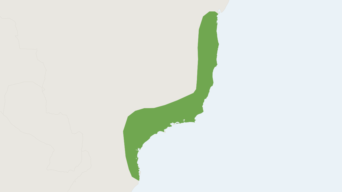 Range map of the Hispid Hocicudo (Oxymycterus hispidus)