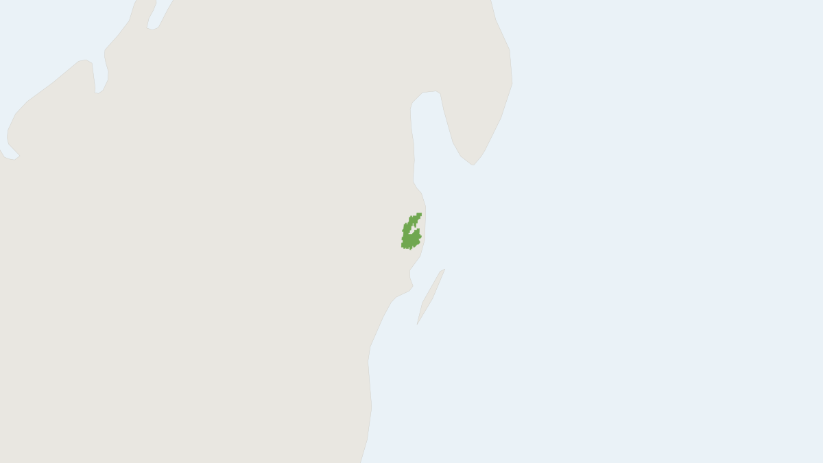 Range map of the Holland's Sportive Lemur (Lepilemur hollandorum)