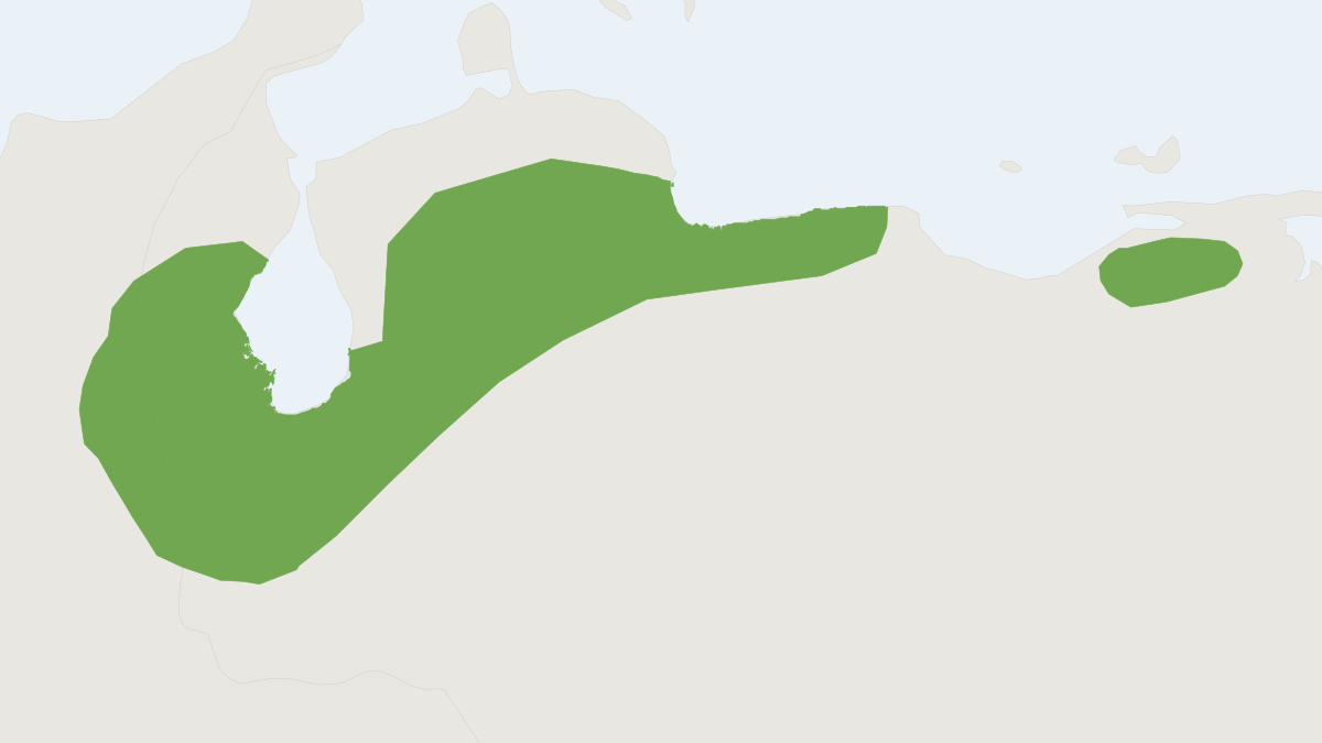 Range map of the Hooded Red-sided Opossum (Monodelphis palliolata)